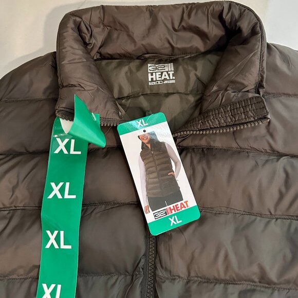 32 Degrees Heat Women's Lightweight Packable Vest Size XL Olive Green Warm (NEW) - Picture 7 of 15